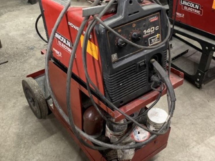 Lincoln model power mig 140c mig welder and stand Location Farmington