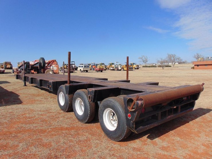 1979 Vimco 48' Triaxle Lowboy Trailer, S/N 7936407A, Rolling Tailboard