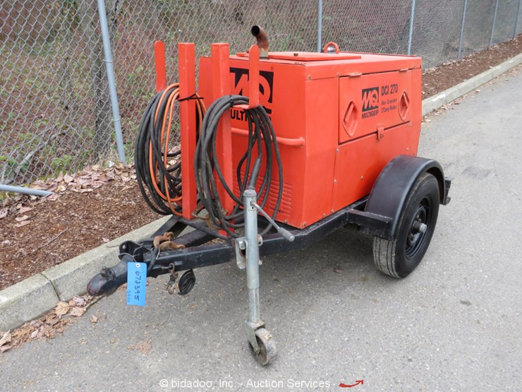 Multiquip Whisper Weld DCI270SS S/A Towable 4kW Generator 270amp
