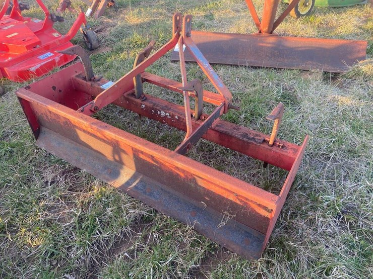 6ft Box Blade Lot 514, Live/Public Spring Truck and Equipment