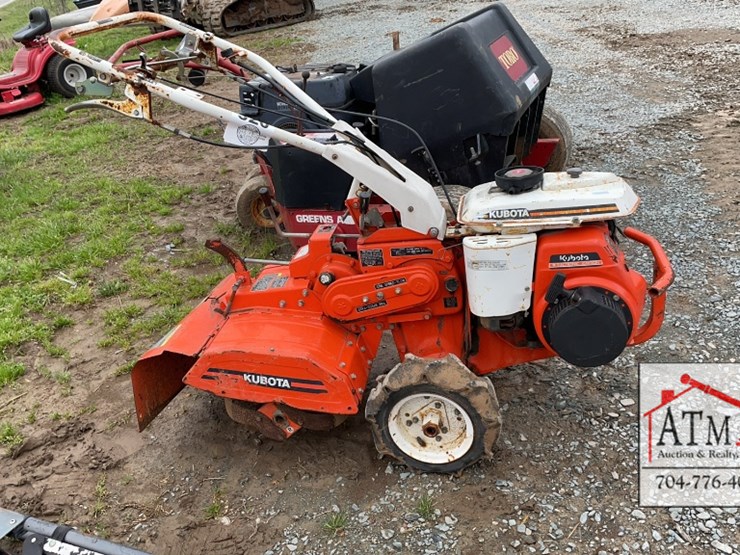 Kubota Rear Tine Tiller Lot 320, Spring Equipment Auction, 3/26/2022