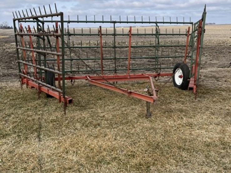 Lindsay Harrow Cart Lot 25, Bill Allin Farm Closeout Auction, 3/30