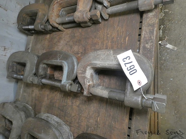 (6) x Bid 4'' HD Bridge Clamps Lot 673, Online Only Construction