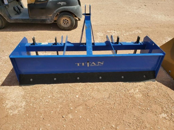 6 FT UNUSED TITAN BOX BLADE, 3 PT HITCH Lot 626, DAY 2 APRIL PUBLIC