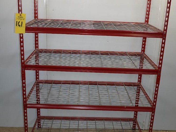 161 • Metal 5 Shelf Shelving Unit Lot 161, Online Auction, 4/12