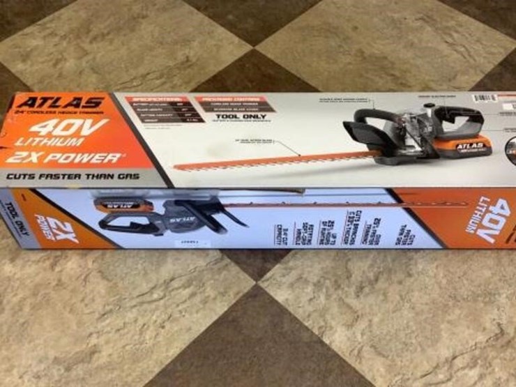atlas 40v hedge trimmer