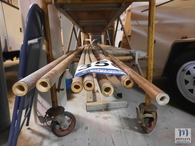  6 New 3 4 X 20 Copper Pipe 1 1 2 x 20 Copper Pipe Lot 356 Commercial Mechanical 