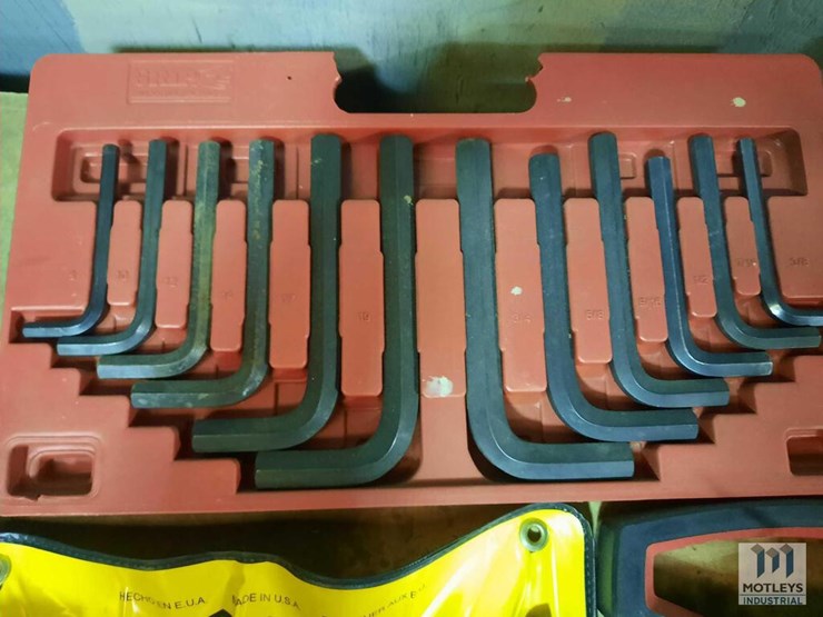 Assortment Of Punch And Chisels, Ratcheting Wrench GearWrench, Allen