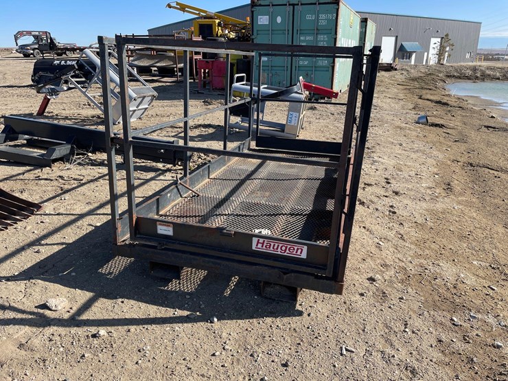 Haugen Telehandler Man Basket Lot 72, Spydr Service Equipment
