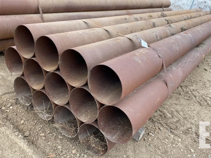 13 PIECES OF AUGER TUBING 10" X 20' X 1/8" WALL Lot 1512, McPhee