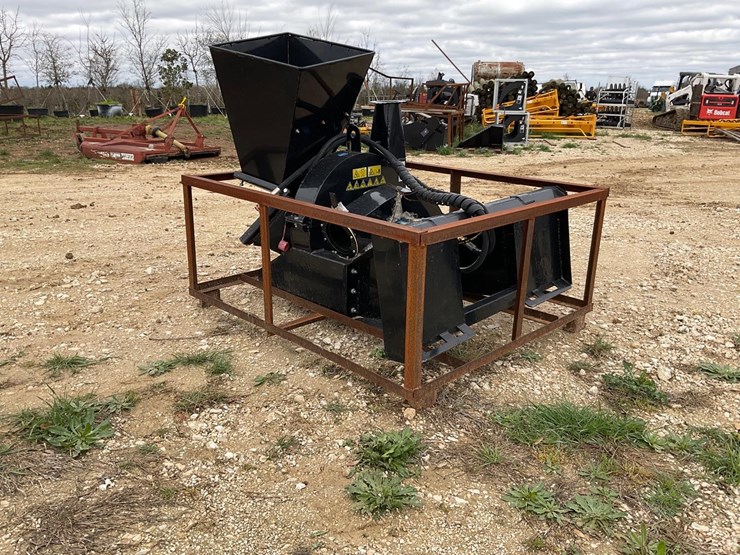 2021 Mower King SSBX42 Wood Chipper Skid Steer Attachment Lot HA9351