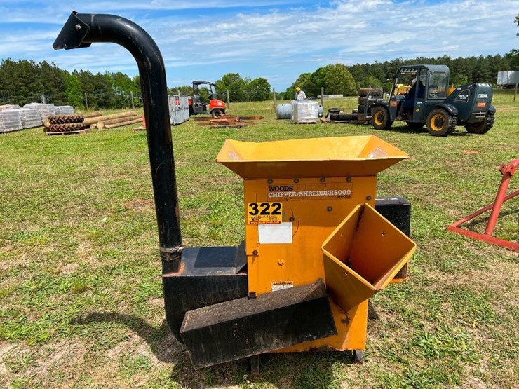 WOODS 3PT CHIPPER/SHREDDER 5000 Lot 322, Equipment/Vehicles/Tools