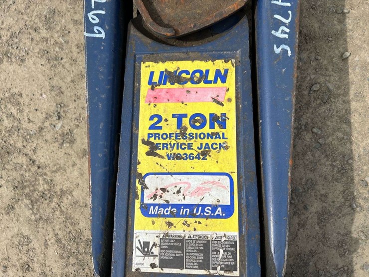 Lincoln 2 Ton Floor Jack Lot 1269, Annual Spring May Consignment