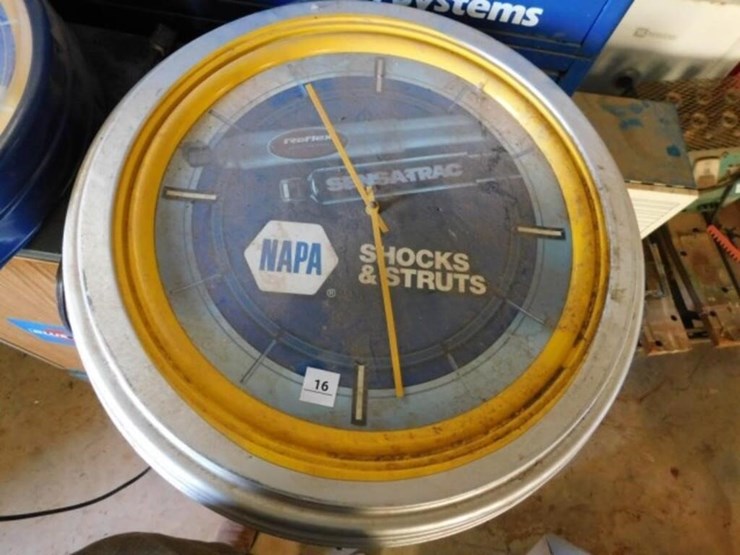 NAPA 22" Clock Lot 16, Philbrick Estate Auction, 5/23/2022, Lippard