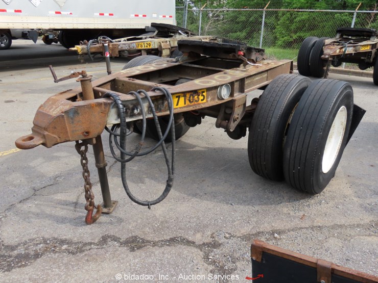 PIN CG Single Axle Converter Dolly 5th Wheel Trailer Air Brakes bidadoo Lot , Weekly Online