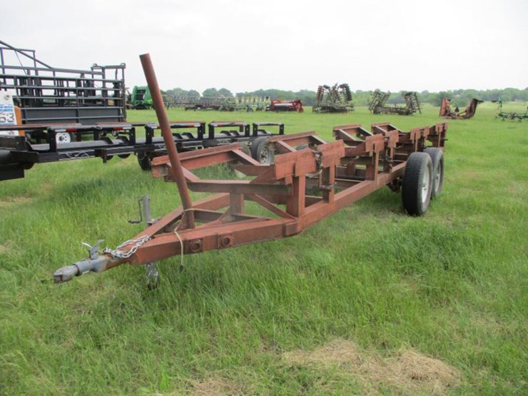 4 Bale Bumper Pull Hay Trailer Lot 57, Fallon Farms Equipment