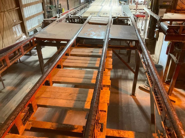 Mellott 10' x 60' 4 strand transfer deck; H78A rooftop chain; 11' 4