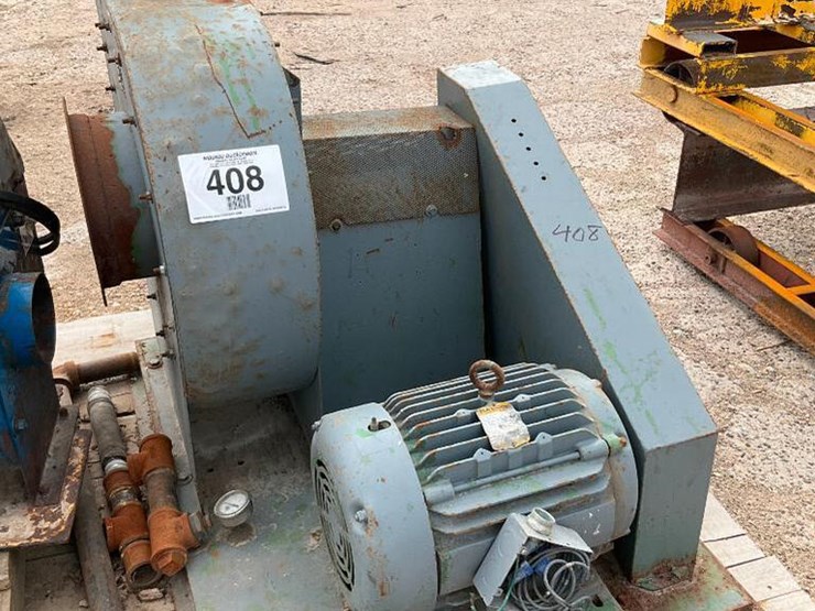 Sawdust blower w/ 20hp motor. Lot 408, NELSON HARDWOOD LUMBER CO., 5