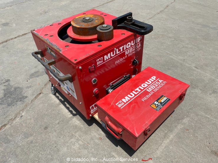 2021 Multiquip MB25A Portable Electric Rebar Bender Adjustable Angle
