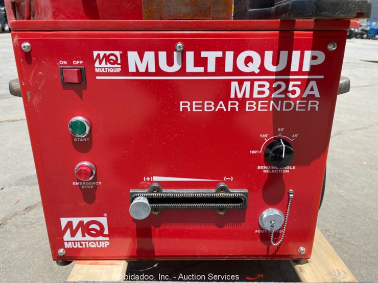 2021 Multiquip MB25A Portable Electric Rebar Bender Adjustable Angle