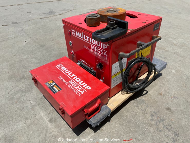 2021 Multiquip MB25A Portable Electric Rebar Bender Adjustable Angle