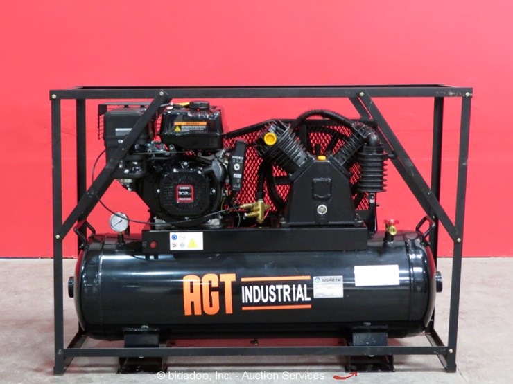 2021 Agrotk 9HP TwoStage Gas Air Compressor 30Gal Electric Start bidadoo New Lot , Weekly