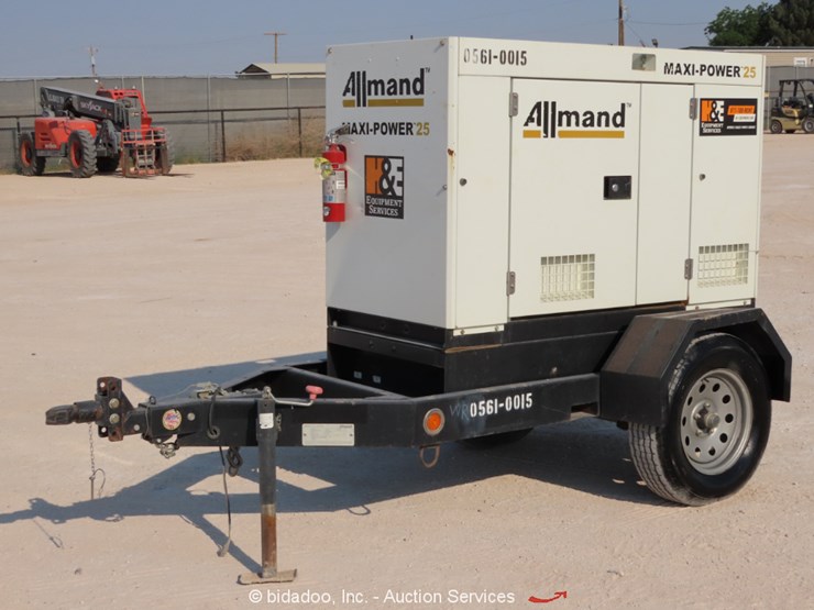 2017 Allmand MP25 25kW Towable Generator Genset 480V Isuzu Diesel