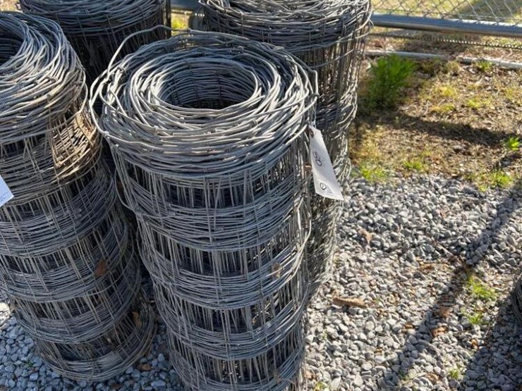 2 Rolls of 330Ft Woven Field Fence Lot 80, Machinery Auction Tools
