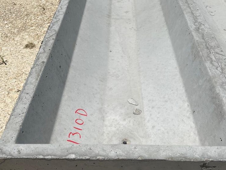 8' Concrete Feed Trough ???????Sell one per lot Lot 1310d, Ring 2