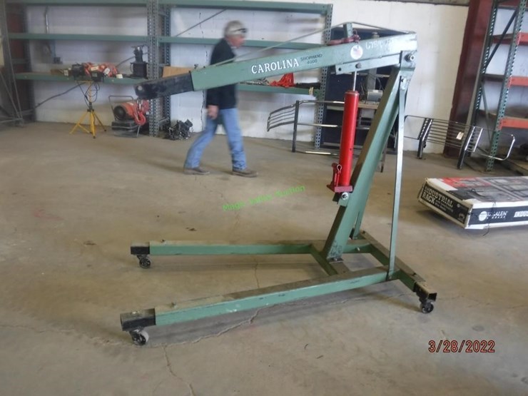 Carolina Hydraulic 4000 Shophand Lift Lot 860, SUMMER 2022, 6/15