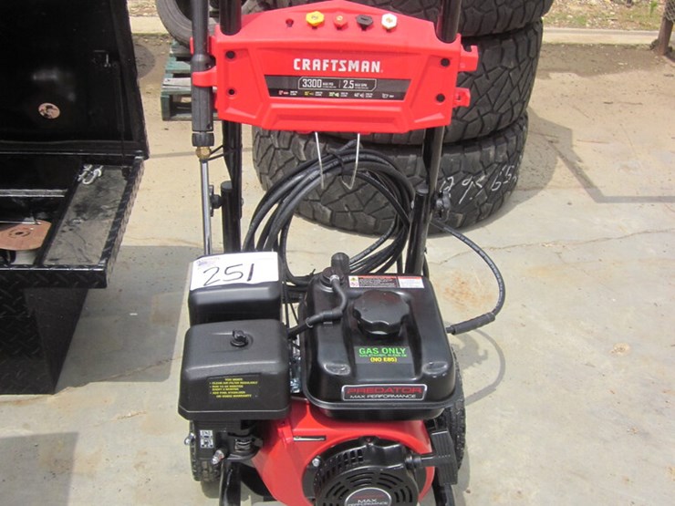 Craftsman 3300 PSI Pressure Washer Lot 251, Traditions Auction Co