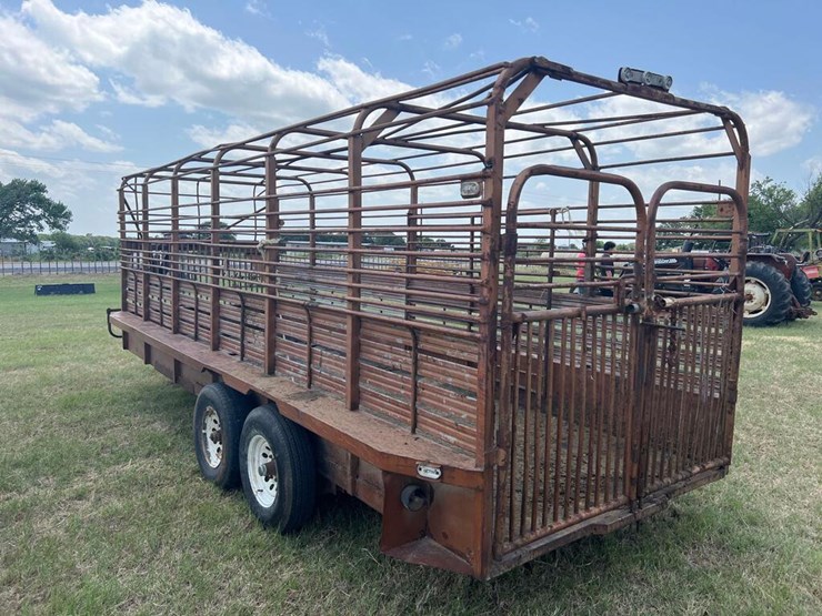 20X6 Homemade Livestock Trailer... ready to use... sells with a bill of sale only - Lot #212