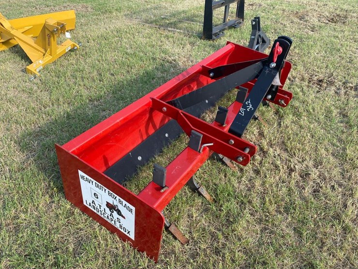 6 FT BOX BLADE WITH RIPPERS... ATLAS BRAND... Lot 362, Chico Summer