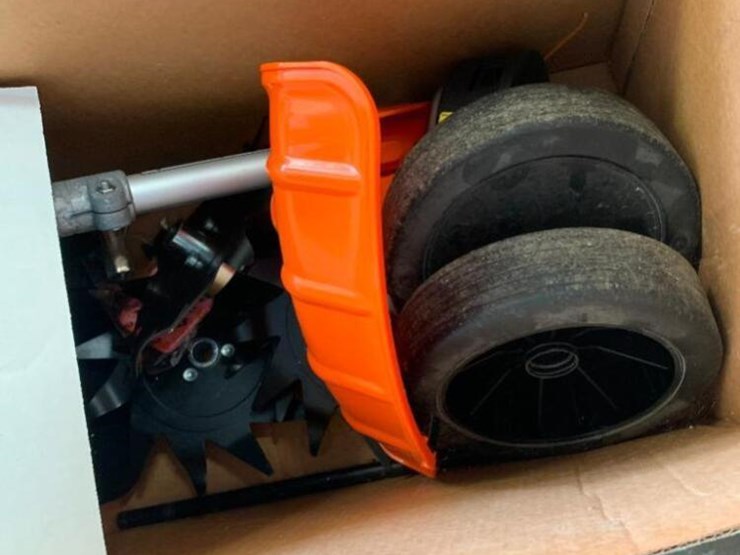 Stihl power broom with rototiller attachment Lot 297, YPSILANTI