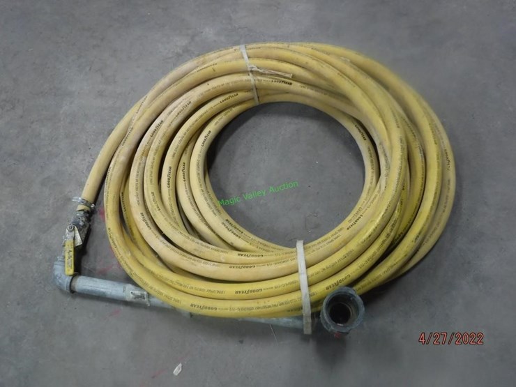 1" Goodyear HD 1000 psi Hose w/ Fittings 40' Lot 667, SUMMER 2022