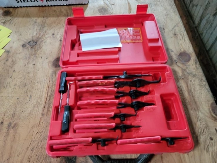 Pittsburgh Snap Ring Plier Set Lot 505, Patricia Plutowski Estate