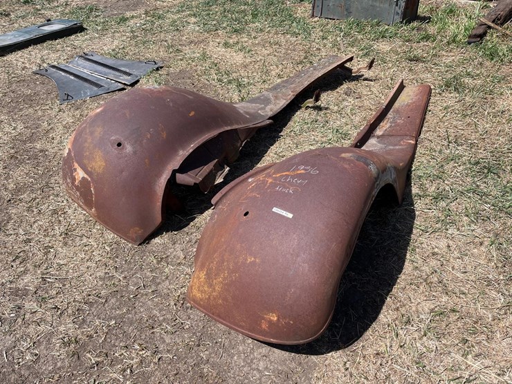 1936 Chevrolet Truck Front Fenders Lot GA6354, Jun 16, 2022