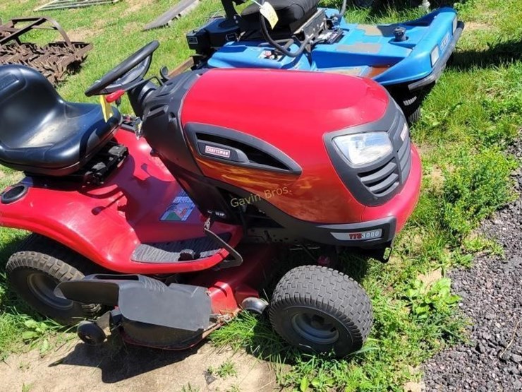 Craftsman riding lawn mower 42" deck Lot 337, June Online Farm