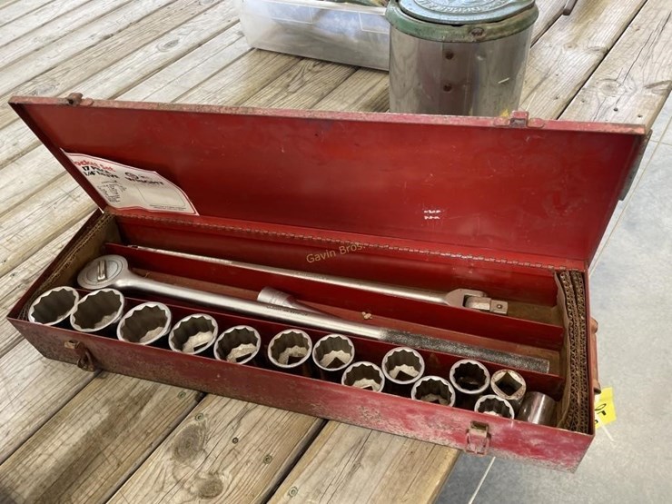 Wright 3/4" drive socket set Lot 850, June Online Farm Consignment, 6/30/2022, Gavin Bros