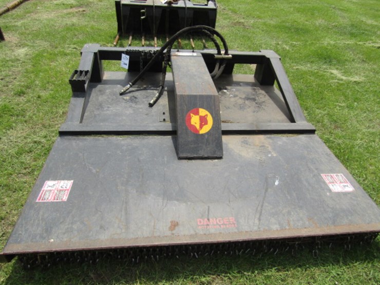 230. Brush Wolf 78 Inch Skid Loader Mounted Hydraulic Brush Mower Lot 230, Pierz Onamia Real