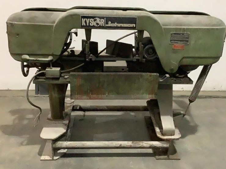Kysor Johnson Horizontal Band Saw Model J Lot 612, June Monthly Day