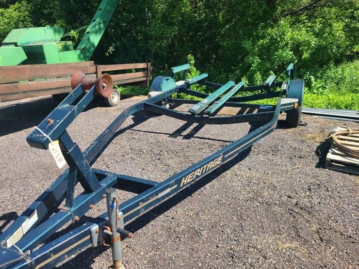 Heritage single axle boat trailer Lot 1506, June Online Farm
