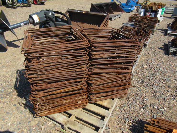9443 • Approx. (144) Rebar Squares Lot 9443, Custom Concrete