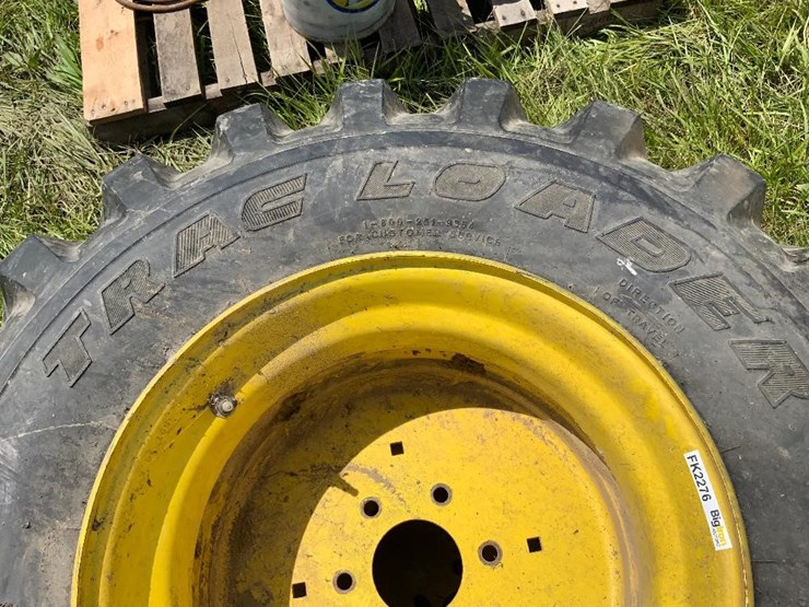 Titan Trac Loader 15x19.5 Compact Tractor Tires & Rims Lot FK2276