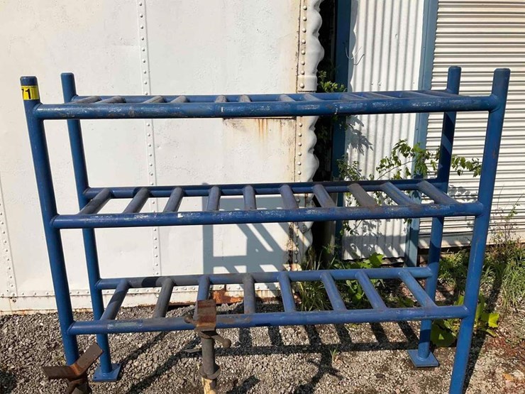 6x6 steel post rack Lot 71, Industrial Steel Plant Liquidation, 7/19