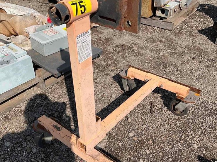 hoist/dolly/cradle Lot 75, Industrial Steel Plant Liquidation, 7/19
