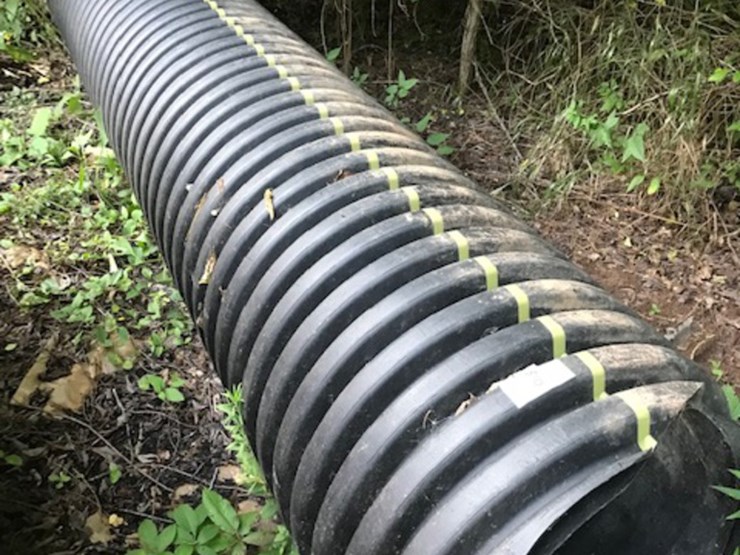 Large plastic culvert smooth inside Lot 510, Estate Auction of Earl