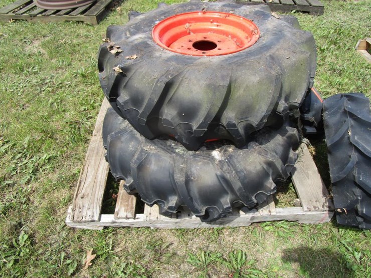 954 • Set of Kubota Rims and Tires Osseo Wi Lot 954, 2022 August