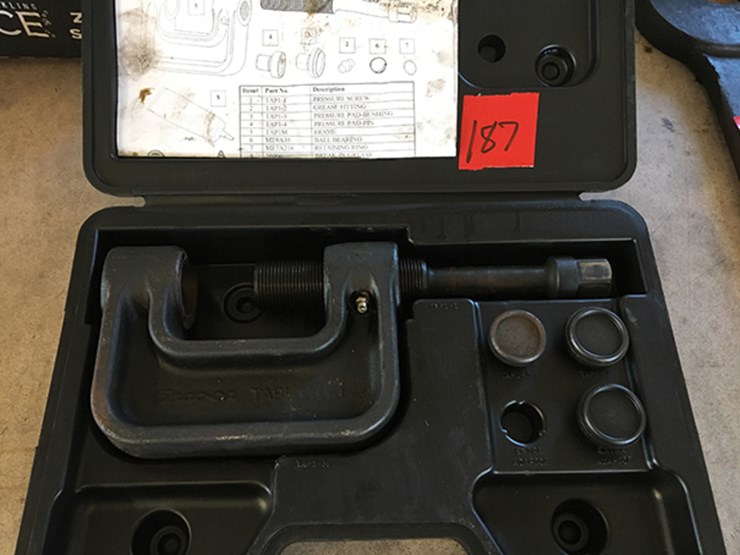 Snap On anchor pin press Lot 187, Elliott Estate Auction, 8/11/2022