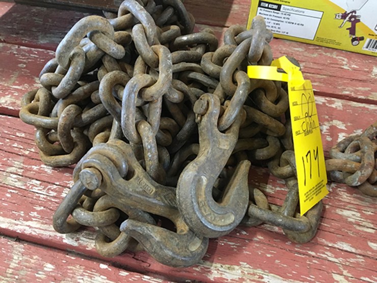 20 Ft Log Chain Lot 174 Elliott Estate Auction 8 11 2022 McAfee 20-ft-log-chain-lot-174-elliott-estate-auction-8-11-2022-mcafee